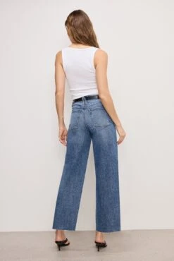 GOOD AMERICAN GOOD SKATE WIDE CROPPED JEANS | INDIGO978 -GOOD AMERICAN STORE 241205 20 GSKAC802T I978 A 0064
