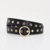 SKINNY EYELET BELT | BLACK001 -GOOD AMERICAN STORE 241212 BELTS31462
