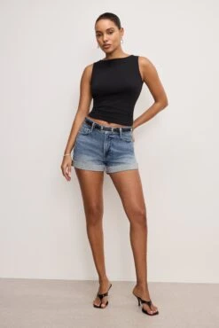 GOOD AMERICAN SKINNY DOUBLE BUCKLE BELT | BLACK001 -GOOD AMERICAN STORE 241217 31 GAB045 K001 A 0013