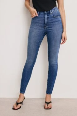 GOOD AMERICAN GOOD WAIST SKINNY COMPRESSION JEANS | INDIGO312 -GOOD AMERICAN STORE 250129 14 GW014TP I312 GWS A 0079