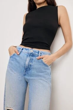 GOOD AMERICAN GOOD RELAXED STRAIGHT JEANS | INDIGO887 11 GOOD AMERICAN GOOD RELAXED STRAIGHT JEANS | INDIGO887 -GOOD AMERICAN STORE 250129 20 GRST156S I887 A 0136