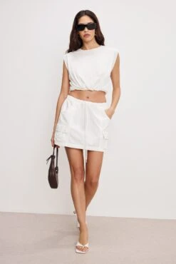 COTTON MUSCLE TEE | CLOUD WHITE -GOOD AMERICAN STORE 250204 21 GT0600 CLW1 A 2964