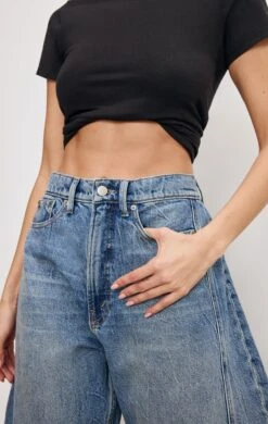 GOOD AMERICAN GOOD EXTREME BARREL JEANS | INDIGO966 -GOOD AMERICAN STORE 250204 27 GSBAGPSE024S I966 A 3790