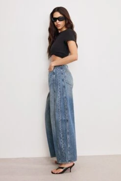 GOOD AMERICAN GOOD EXTREME BARREL JEANS | INDIGO966 -GOOD AMERICAN STORE 250204 27 GSBAGPSE024S I966 A 3824