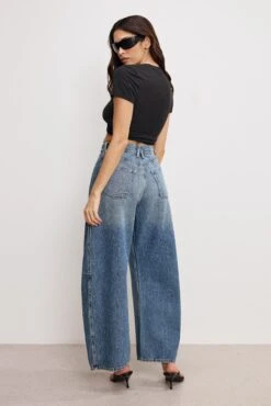 GOOD AMERICAN GOOD EXTREME BARREL JEANS | INDIGO966 -GOOD AMERICAN STORE 250204 27 GSBAGPSE024S I966 A 3849