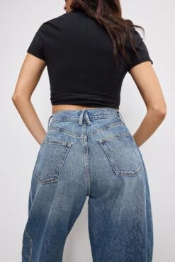 GOOD AMERICAN GOOD EXTREME BARREL JEANS | INDIGO966 -GOOD AMERICAN STORE 250204 27 GSBAGPSE024S I966 A 3852