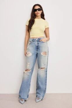 GOOD AMERICAN SUPER STRETCH BABY TEE | LEMON003 9 GOOD AMERICAN SUPER STRETCH BABY TEE | LEMON003 -GOOD AMERICAN STORE 250204 28 GT0346VN LE03 A 3904