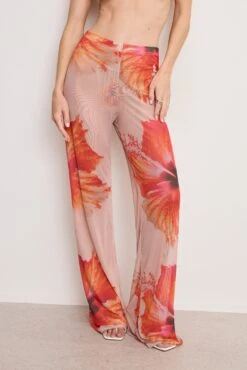GAUZE MESH WIDE LEG | MAUVE TROPICAL HIBISCUS001 11 GAUZE MESH WIDE LEG | MAUVE TROPICAL HIBISCUS001 -GOOD AMERICAN STORE 250218 19 GSW0548 MTH1 A 2355