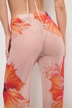 GAUZE MESH WIDE LEG | MAUVE TROPICAL HIBISCUS001 10 GAUZE MESH WIDE LEG | MAUVE TROPICAL HIBISCUS001 -GOOD AMERICAN STORE 250218 19 GSW0548 MTH1 A 2422