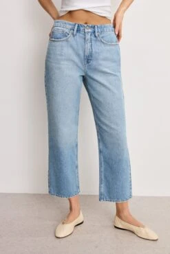 GOOD AMERICAN GOOD 90S CROPPED RELAXED JEANS | INDIGO964 -GOOD AMERICAN STORE 250219 05 GNIC024T I964 A 0942