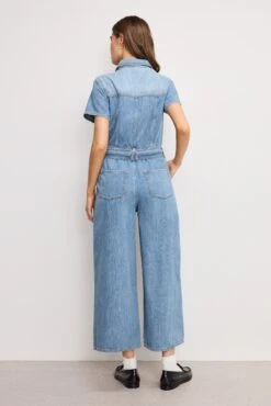 FIT FOR SUCCESS LITE LINEN DENIM CROPPED JUMPSUIT | INDIGO786 11 FIT FOR SUCCESS LITE LINEN DENIM CROPPED JUMPSUIT | INDIGO786 -GOOD AMERICAN STORE 250219 26 GFFSPCTW80 I786 A 2995