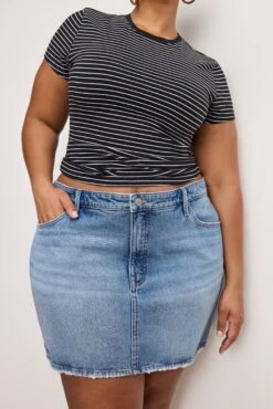 GOOD AMERICAN GOOD 90S MINI SKIRT | INDIGO819 -GOOD AMERICAN STORE 250225 12 GFD415 I819 C 1574