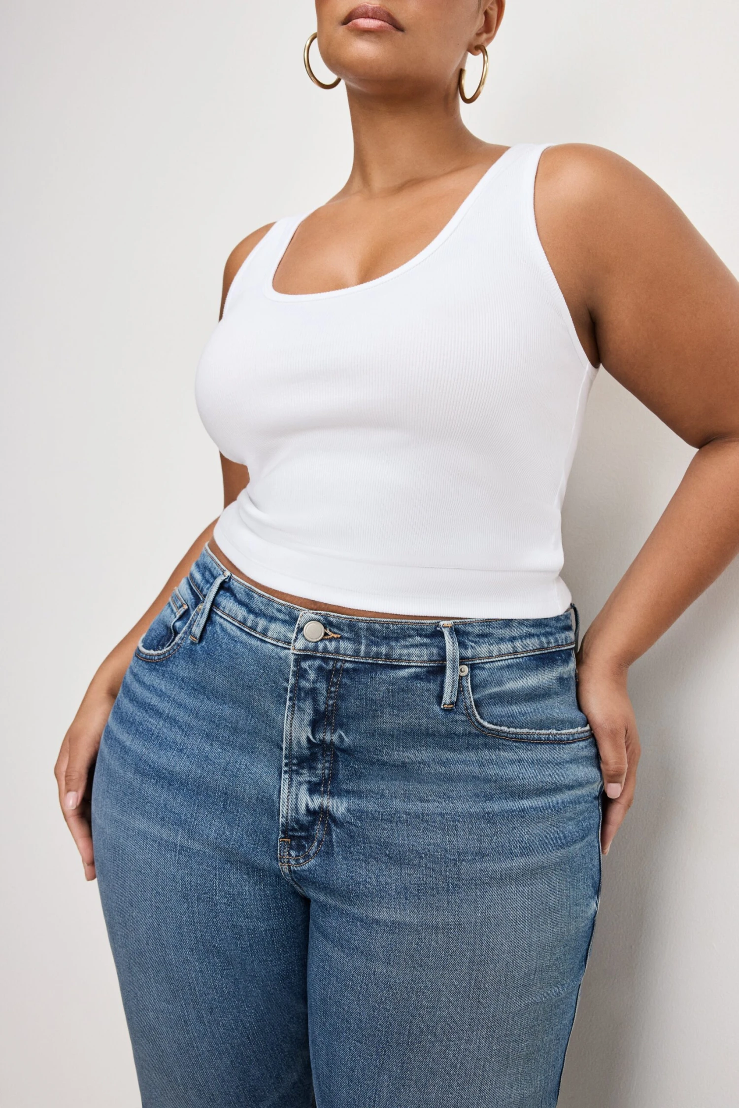 GOOD AMERICAN GOOD KICK FLARE JEANS | INDIGO1014 14 GOOD AMERICAN GOOD KICK FLARE JEANS | INDIGO1014 - Image 12