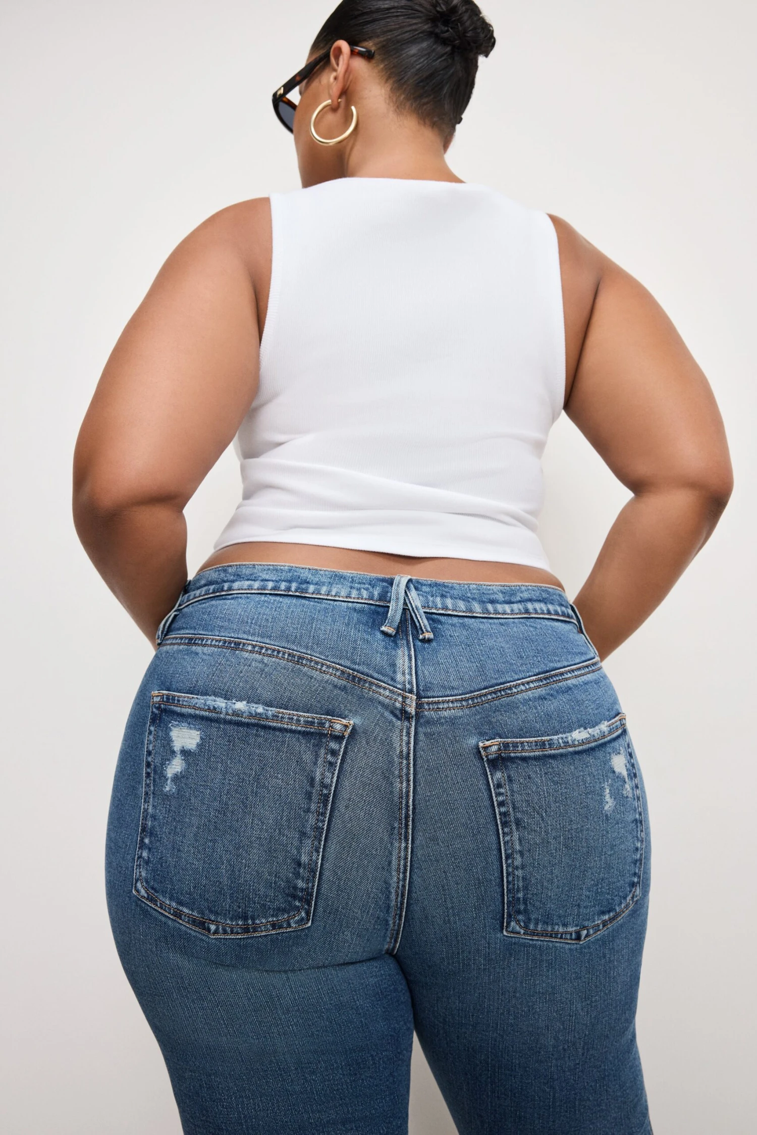 GOOD AMERICAN GOOD KICK FLARE JEANS | INDIGO1014 12 GOOD AMERICAN GOOD KICK FLARE JEANS | INDIGO1014 - Image 10