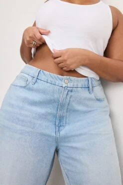 WEIGHTLESS GOOD SKATE WIDE CROPPED JEANS | INDIGO959 -GOOD AMERICAN STORE 250225 18 GSKACD02T I959 C 2407