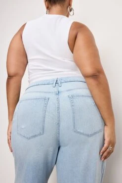 WEIGHTLESS GOOD SKATE WIDE CROPPED JEANS | INDIGO959 -GOOD AMERICAN STORE 250225 18 GSKACD02T I959 C 2501