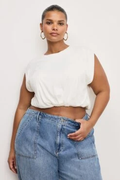 COTTON MUSCLE TEE | CLOUD WHITE -GOOD AMERICAN STORE 250225 21 GT0600 CLW1 C 2853