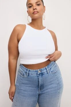 GOOD AMERICAN GOOD WAIST PALAZZO JEANS | INDIGO957 -GOOD AMERICAN STORE 250225 23 GWPMSD15T I957 C 3178