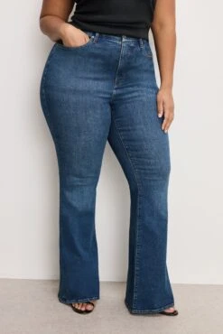GOOD AMERICAN GOOD LEGS FLARE JEANS | BLUE004 -GOOD AMERICAN STORE 250225 32 GLFCH873TE B004 C 4359 4a38eb00 2987 40f2 a451 2851b9d2a3fb