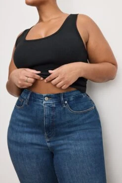 GOOD AMERICAN GOOD LEGS FLARE JEANS | BLUE004 -GOOD AMERICAN STORE 250225 32 GLFCH873TE B004 C 4369 8d9da271 c11c 4efb b13f 8eb292299f9b