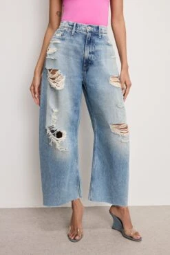 GOOD AMERICAN GOOD EXTREME BARREL JEANS | INDIGO965 -GOOD AMERICAN STORE 250226 01 GSBAG156S I965 A 0057