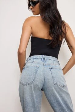 GOOD 90S CROPPED RHINESTONEJEANS | INDIGO908 -GOOD AMERICAN STORE 250226 07 GFD275 I908 A 0920