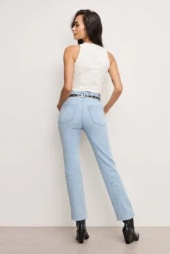 GOOD AMERICAN GOOD CURVE STRAIGHT COMPRESSION JEANS | INDIGO949 -GOOD AMERICAN STORE 250226 10 GCSTCS014T I949 A 1200