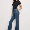 GOOD AMERICAN GOOD LEGS FLARE JEANS | BLUE004 2 GOOD AMERICAN GOOD LEGS FLARE JEANS | BLUE004 -GOOD AMERICAN STORE 250226 19 GLFCH873TE B004 A 2608