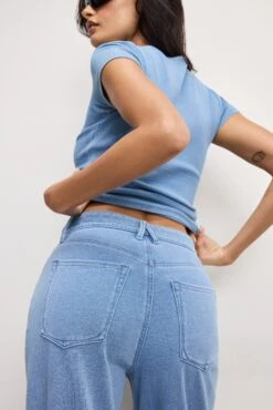 JEANIUS GOOD EASE SWEATPANTS | INDIGO586 -GOOD AMERICAN STORE 250226 30 GS0541 I586 A 4135