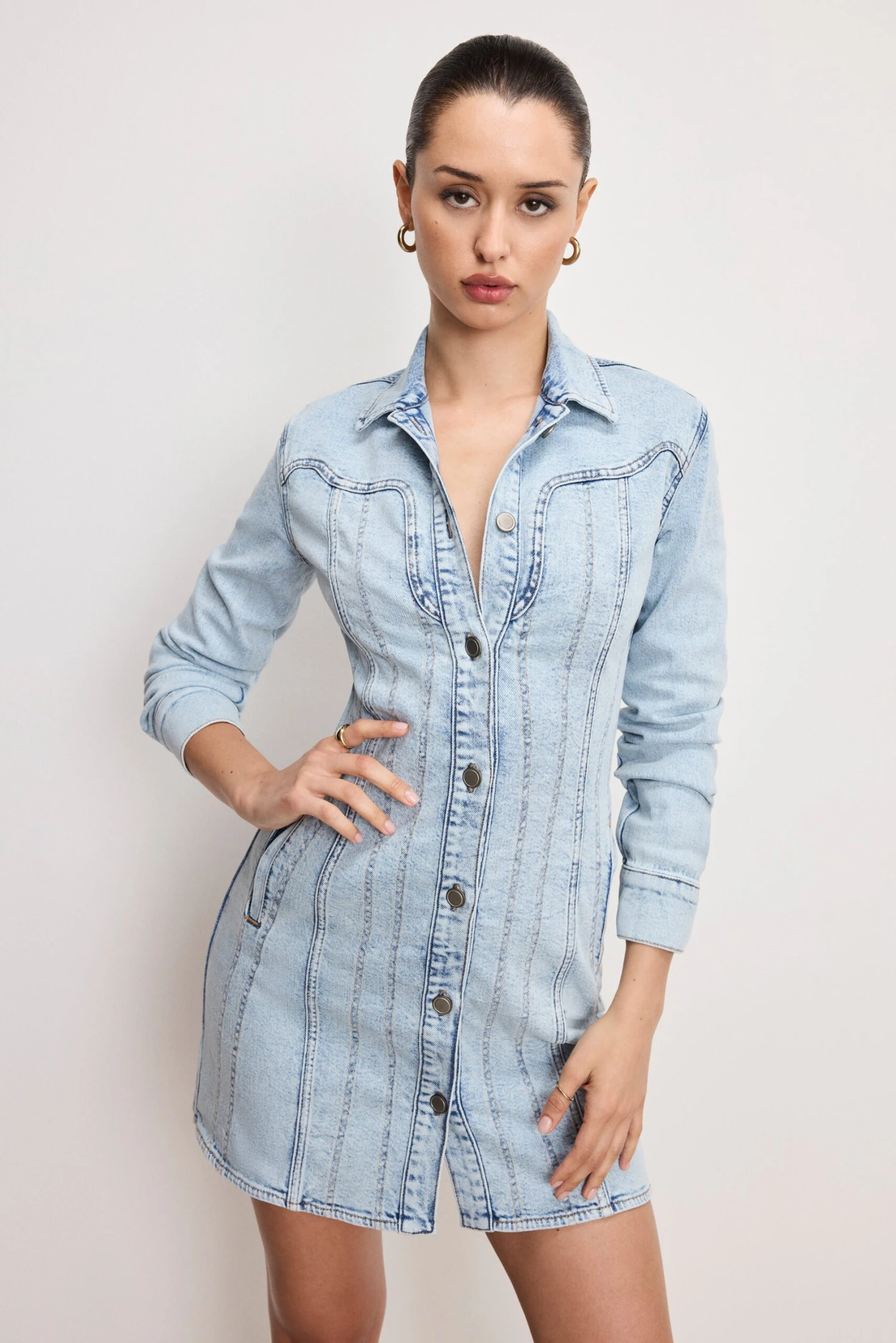 GOOD AMERICAN DOLLY DENIM CORSET DRESS | INDIGO1022 8 GOOD AMERICAN DOLLY DENIM CORSET DRESS | INDIGO1022 - Image 6