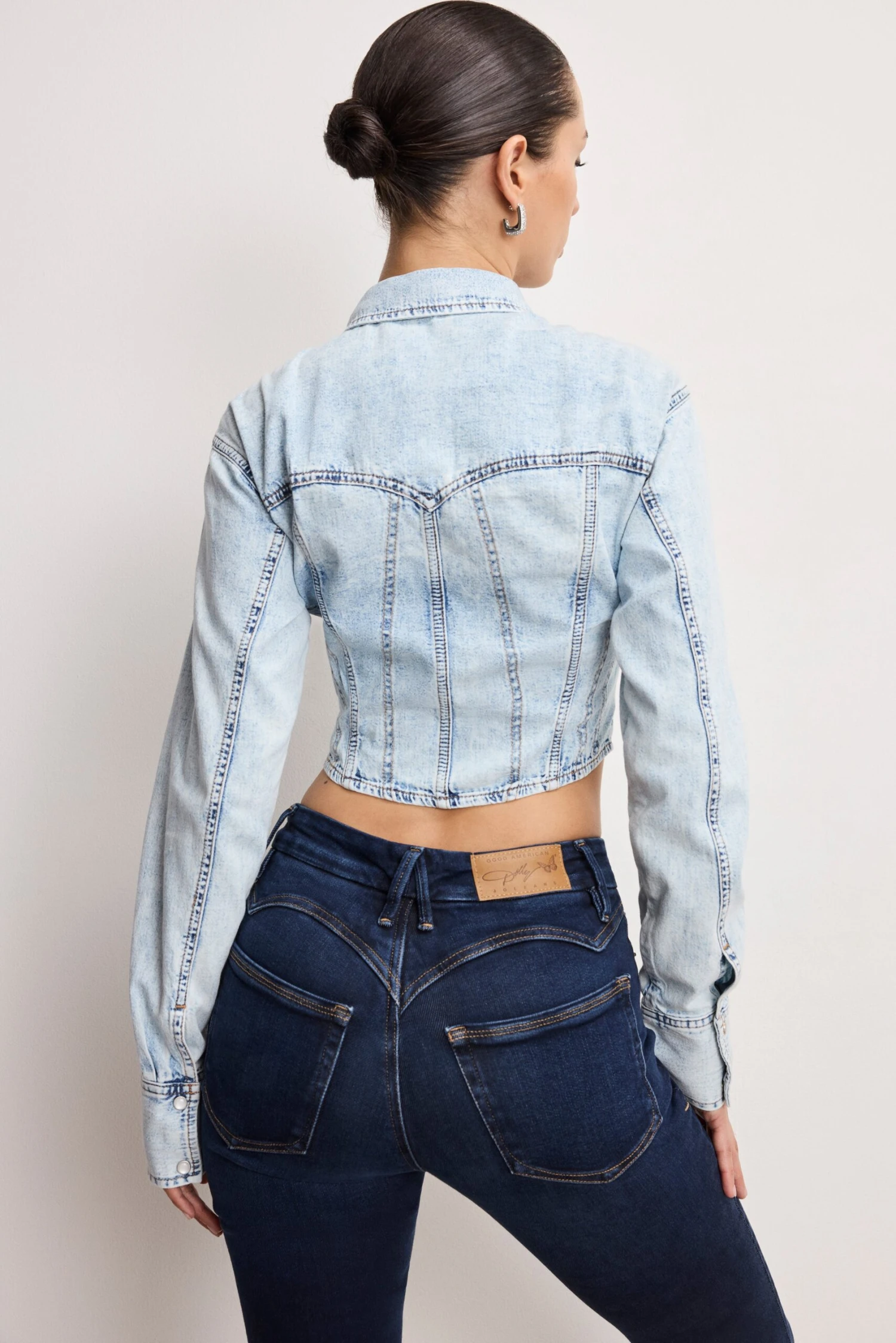 GOOD AMERICAN DOLLY DENIM CORSET SHIRT | INDIGO1021 8 GOOD AMERICAN DOLLY DENIM CORSET SHIRT | INDIGO1021 - Image 6