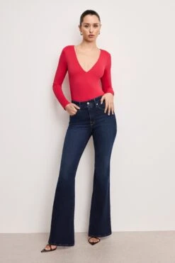 GOOD AMERICAN DOLLY SCUBA BODYSUIT | CRIMSON -GOOD AMERICAN STORE 250307 09 GB0680DP CRIS A 0004