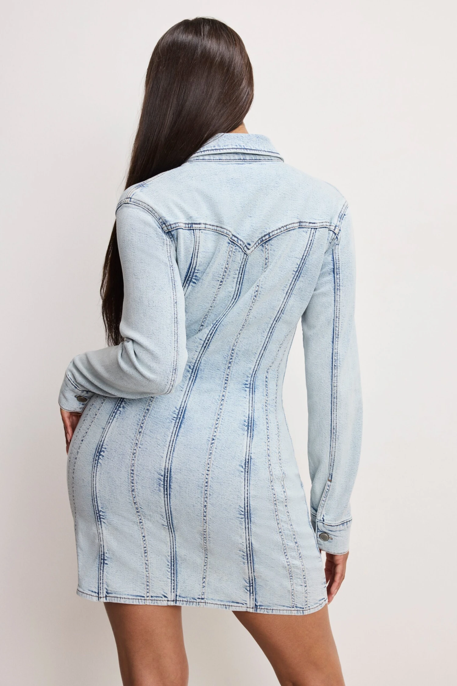 GOOD AMERICAN DOLLY DENIM CORSET DRESS | INDIGO1022 11 GOOD AMERICAN DOLLY DENIM CORSET DRESS | INDIGO1022 - Image 9