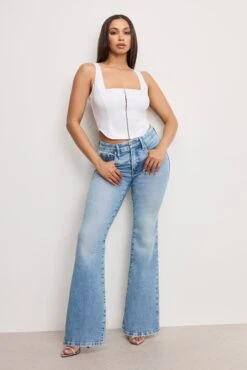 GOOD AMERICAN DOLLY POPLIN BUSTIER | WHITE001 16 GOOD AMERICAN DOLLY POPLIN BUSTIER | WHITE001 -GOOD AMERICAN STORE 250307 24 GWT0358DP W001 4 0009