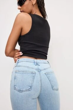 GOOD AMERICAN GOOD KICK FLARE JEANS | INDIGO954 -GOOD AMERICAN STORE 250320 03 GHRKF802S I954 A 0146