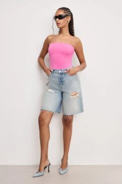 SCUBA CORSET STRAPLESS BODYSUIT | BERRY SORBET010 9 SCUBA CORSET STRAPLESS BODYSUIT | BERRY SORBET010 -GOOD AMERICAN STORE 250320 28 GB0645 BS10 A 0007