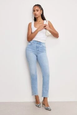 GOOD AMERICAN ALWAYS FITS GOOD LEGS STRAIGHT JEANS | INDIGO948