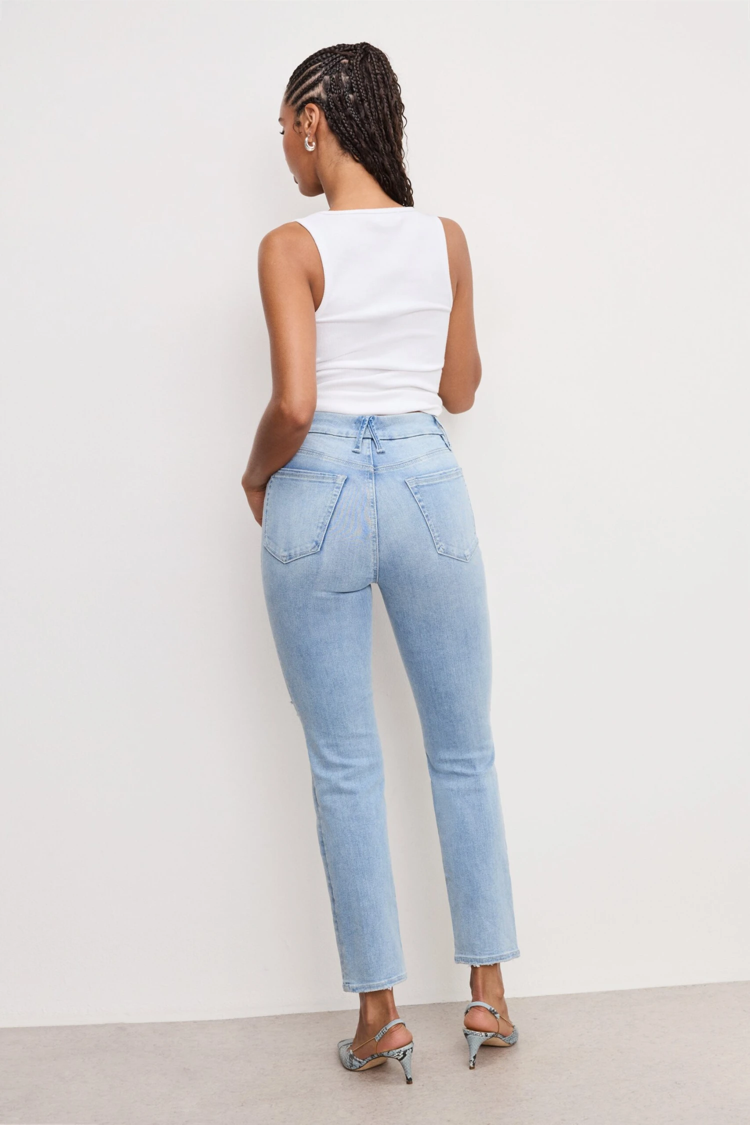 GOOD AMERICAN ALWAYS FITS GOOD LEGS STRAIGHT JEANS | INDIGO948 7 GOOD AMERICAN ALWAYS FITS GOOD LEGS STRAIGHT JEANS | INDIGO948 - Image 5