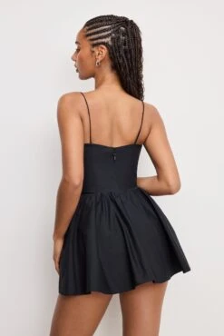 POPLIN MINI DRESS | BLACK001 -GOOD AMERICAN STORE 250320 35 GDW0261 K001 A 0166