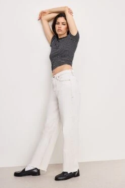 GOOD RELAXED STRAIGHT JEANS | PEARL001 -GOOD AMERICAN STORE 250328 04 GRSTD20T PRL1 A KEY 0172