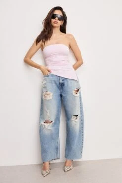 SUPER STRETCH JERSEY TUBE TOP | COTTON CANDY PINK003 9 SUPER STRETCH JERSEY TUBE TOP | COTTON CANDY PINK003 -GOOD AMERICAN STORE 250328 07 GT0656 CP03 A 0027