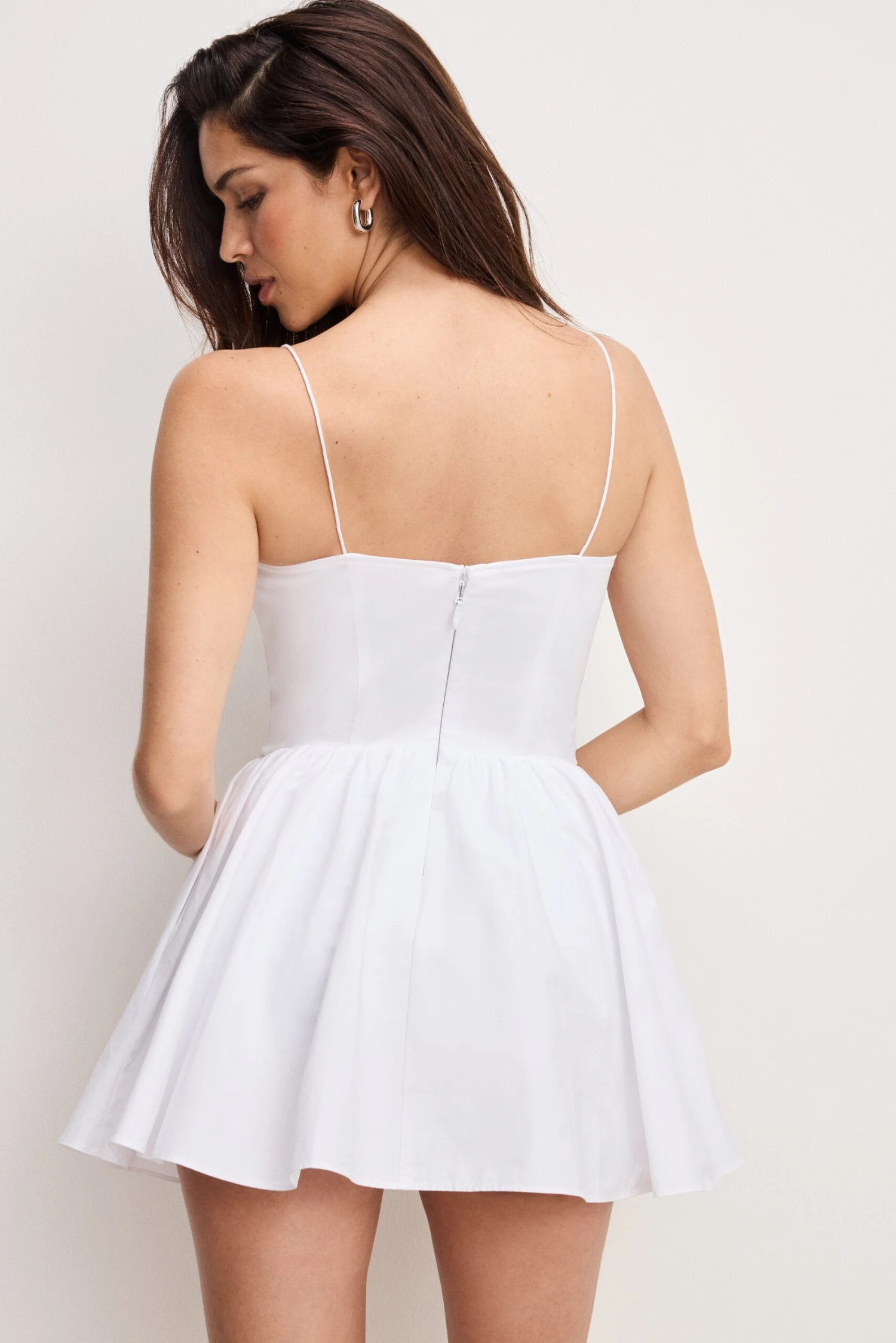 POPLIN MINI DRESS | WHITE001 5 POPLIN MINI DRESS | WHITE001 - Image 3