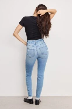 SOFT TECH GOOD LEGS SKINNY JEANS | INDIGO799 -GOOD AMERICAN STORE 250328 18 GLDV960T I799 A KEY 0133
