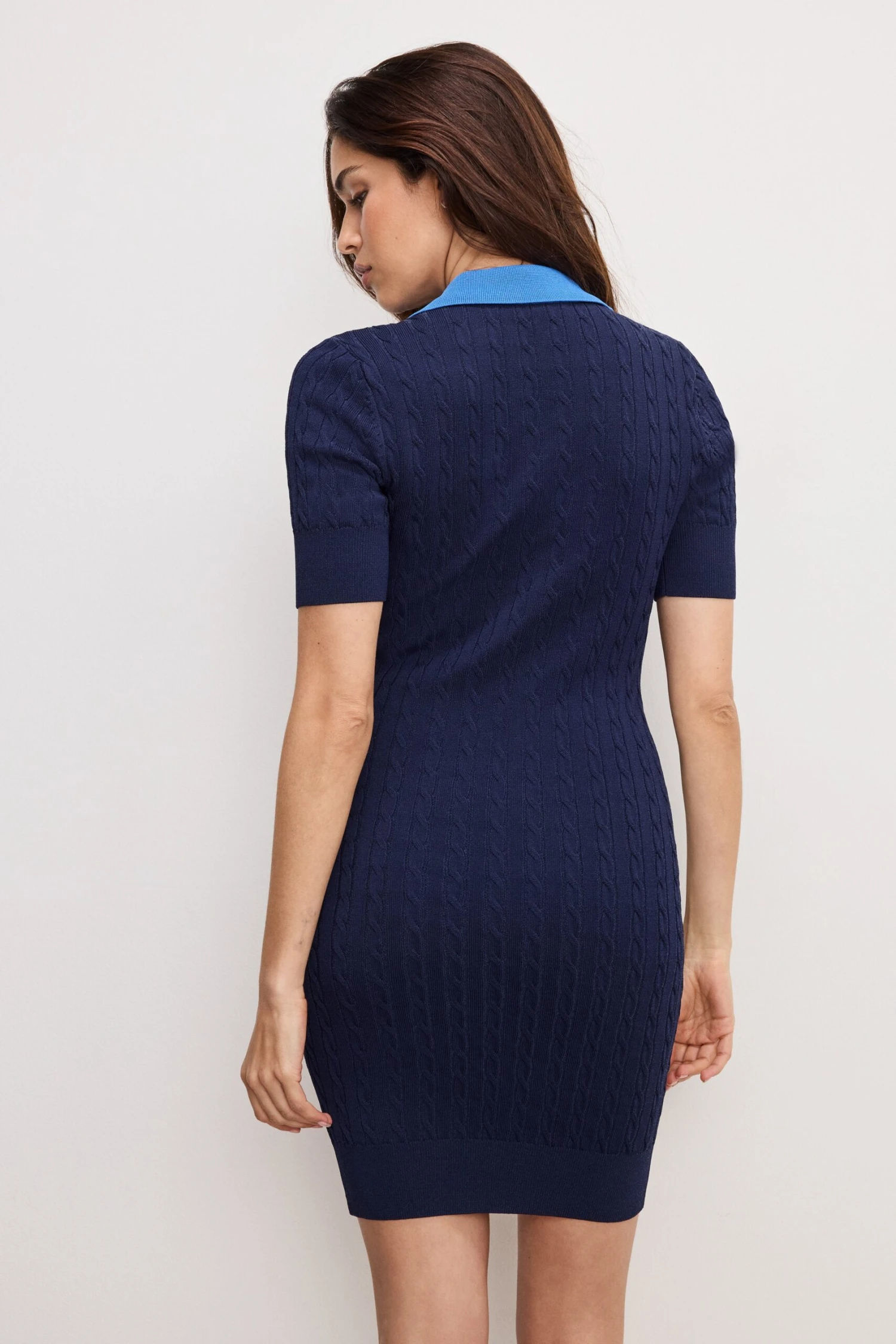 GOOD AMERICAN CABLE KNIT MINI DRESS | MIDNIGHT002 6 GOOD AMERICAN CABLE KNIT MINI DRESS | MIDNIGHT002 - Image 4