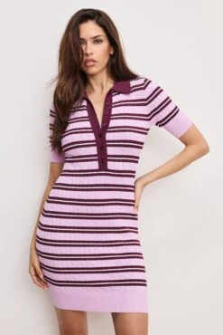 GOOD AMERICAN CABLE KNIT MINI DRESS | COLLEGIATE STRIPE001 17 GOOD AMERICAN CABLE KNIT MINI DRESS | COLLEGIATE STRIPE001 -GOOD AMERICAN STORE 250328 25 GSK0328 CLS1 0051