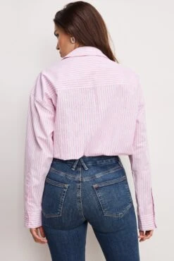 GOOD AMERICAN POPLIN BUBBLE SHIRT | CANDY STRIPE001 10 GOOD AMERICAN POPLIN BUBBLE SHIRT | CANDY STRIPE001 -GOOD AMERICAN STORE 250328 35 GWT0333ST CDS1 0083