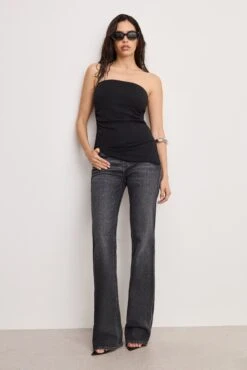 GOOD AMERICAN SUPER STRETCH JERSEY TUBE TOP | BLACK001 -GOOD AMERICAN STORE 250328 39 GT0656 K001 A 0013