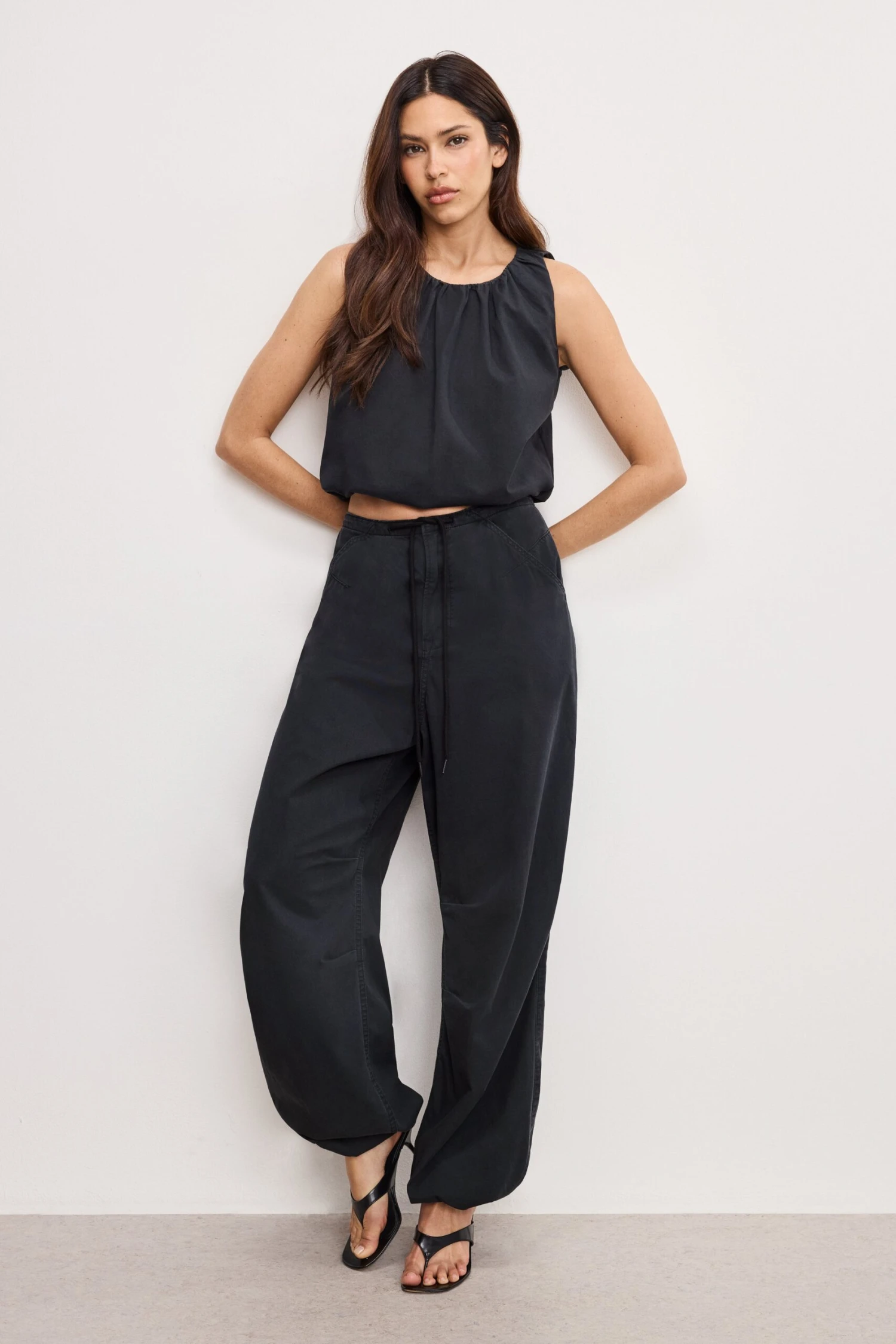 TWILL PARACHUTE PANTS | BLACK001 9 TWILL PARACHUTE PANTS | BLACK001 - Image 7