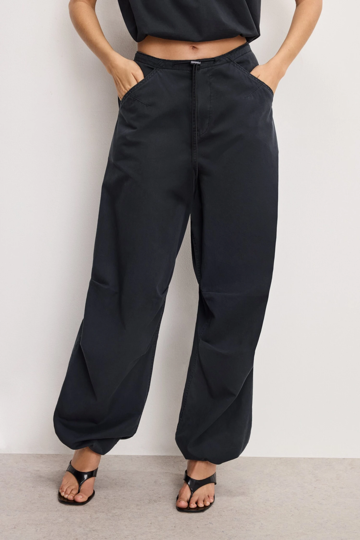 TWILL PARACHUTE PANTS | BLACK001 10 TWILL PARACHUTE PANTS | BLACK001 - Image 8