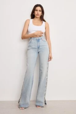 GOOD AMERICAN THE KHLOÉ JEAN | INDIGO1065 -GOOD AMERICAN STORE 250421 11 GKHLOSKT156SSI I1065 A 0024